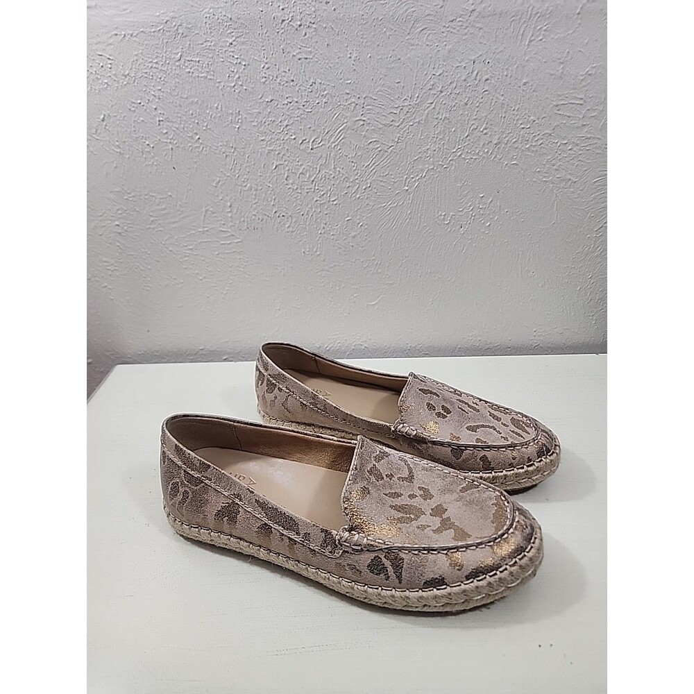 Naturalizer Alexa Leopard Print Loafer Espadrille Slip On Shoes 8.5M